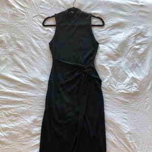 Forever 21 Black Asymmetrical Wrap Dress